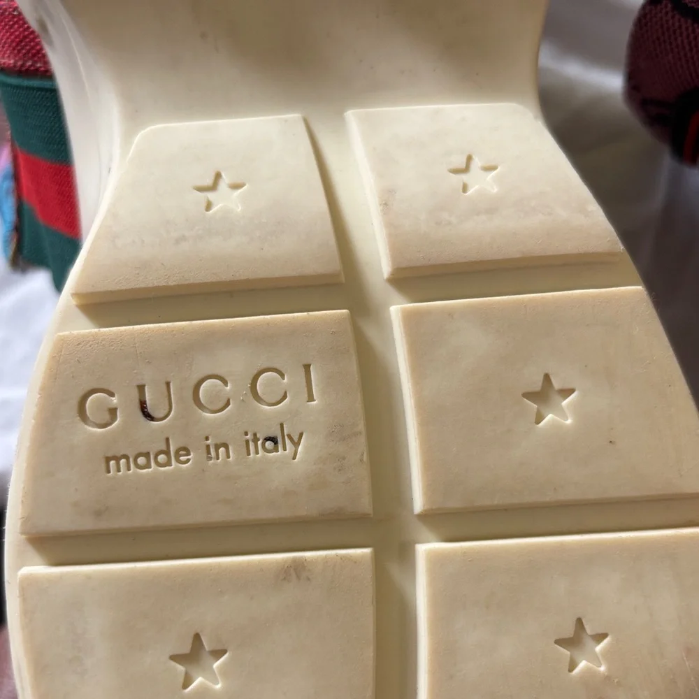 Gucci Rython GG Multi-Color Platform Sneakers Size 8 - Picture 6 of 13